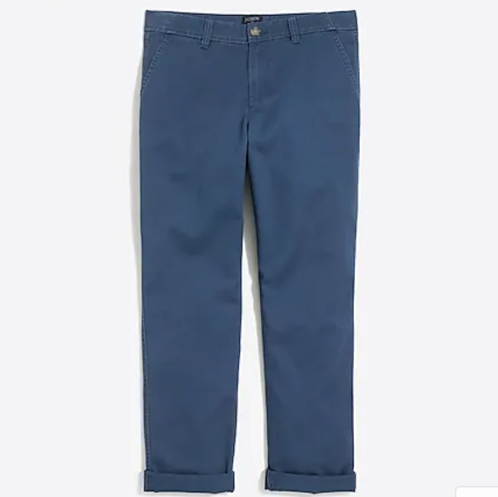 J crew blue slim chino pants